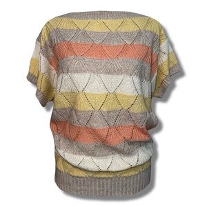 Vintage Multicolor Striped Sweater